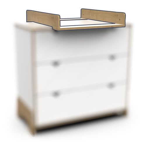 Plan à langer pour commode Albizia BLANC Demeyere