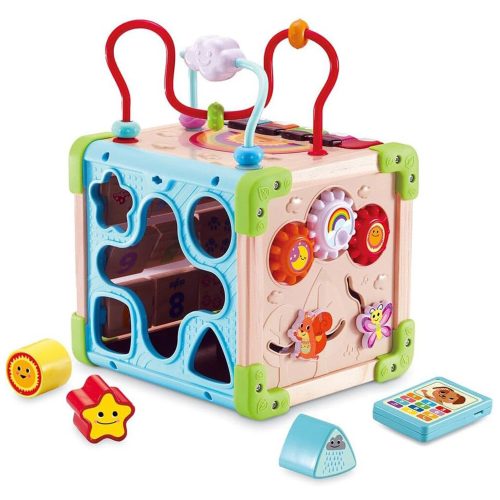 Cube nature interactif multiactivité MARRON Vtech Baby