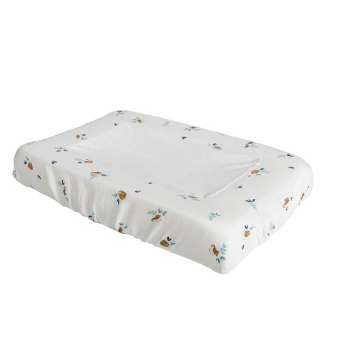 Housse matelas à langer Eté indien BLANC Galipette