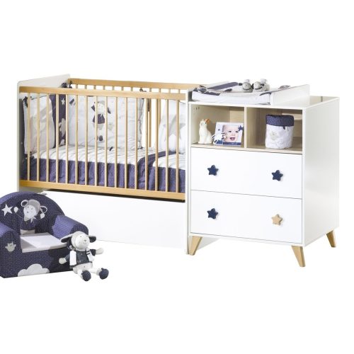 Lit combiné évolutif Oslo BLANC Sauthon