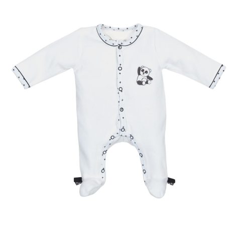 Pyjama Velours Chao Chao BLANC Sauthon