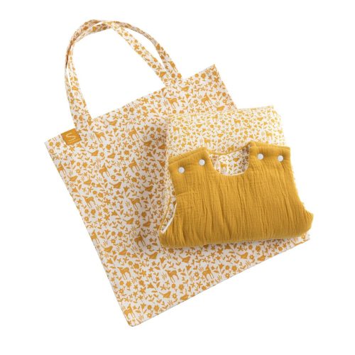 Gigoteuse ouatinée Promenons nous JAUNE Sauthon