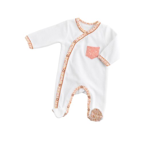 Pyjama sans col Esmee BLANC Sauthon