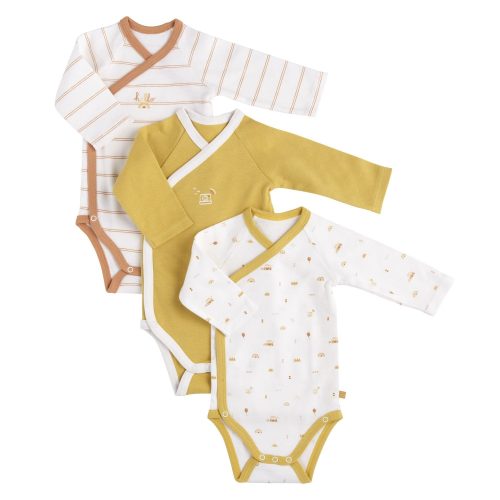 Lot de 3 bodies sunlight BEIGE Sauthon