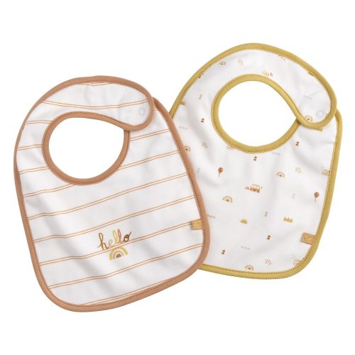 Lot de 2 bavoirs Sunlight BEIGE Sauthon
