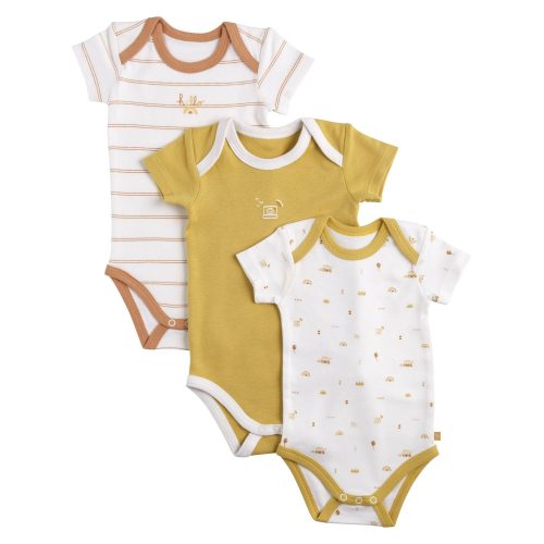 Lot de 3 bodies manches courtes sunlight BEIGE Sauthon