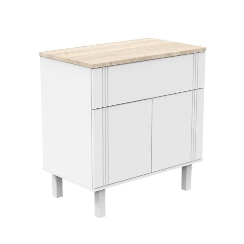 Commode 1 tiroir et 2 portes Eléonore BLANC Sauthon