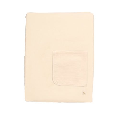 Matelas à langer avec housse et serviette Uni Vanilla BEIGE Sauthon