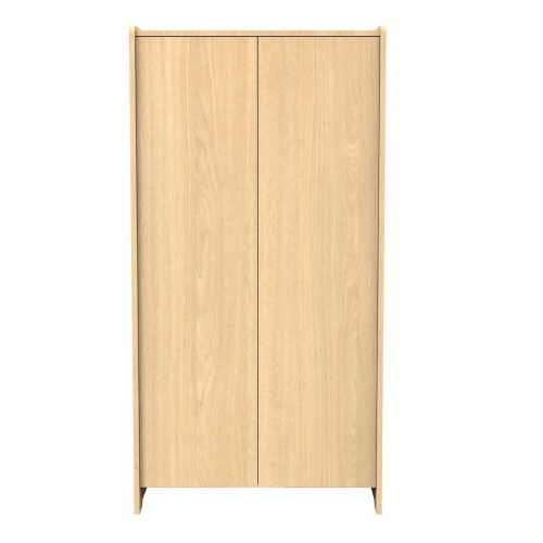 Armoire 2 portes cannelle MARRON Sauthon
