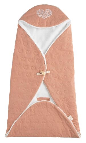 Couverture Nomade Petit Coeur ROSE Sauthon