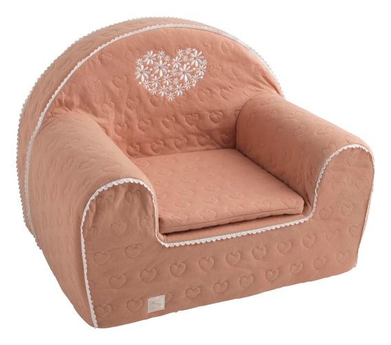 Fauteuil Club Petit Coeur ROSE Sauthon