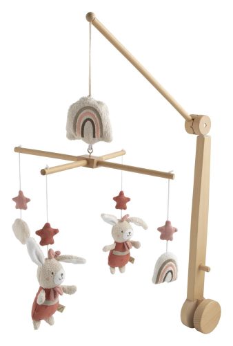 Mobile Musical Petit Coeur BEIGE Sauthon