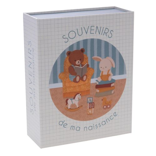 Boite à Trésors Ourson Gaston BLEU Amadeus