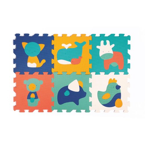 Dalles 6 animaux MULTICOLORE Ludi