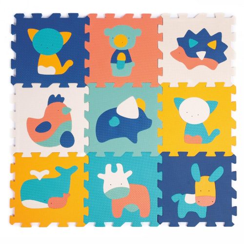 Dalles 9 animaux MULTICOLORE Ludi
