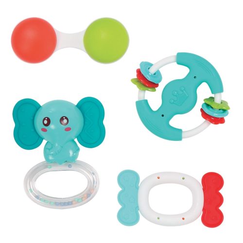 Coffret 4 hochets MULTICOLORE Ludi