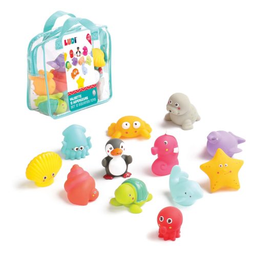 Jouets de bain aspergeurs 12 mers MULTICOLORE Ludi