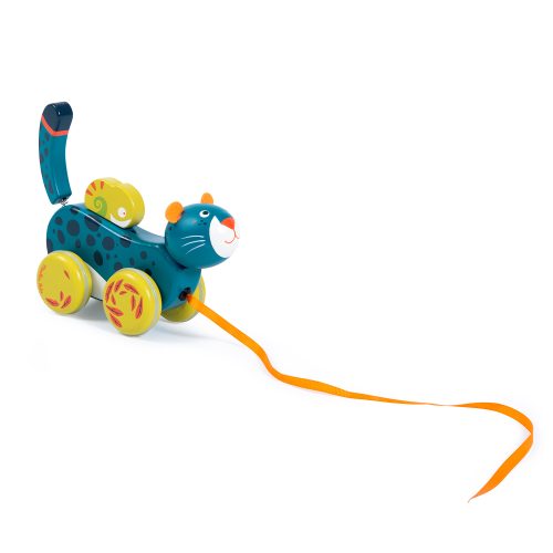 Panthère à tirer Dans la jungle MULTICOLORE Moulin Roty