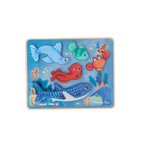 Puzzle sensoriel Les aventures de Paulie MULTICOLORE Moulin Roty