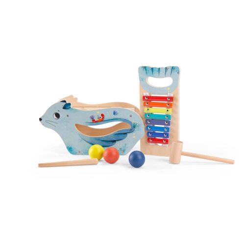 Jouet musical Tap-tap métallophone Les aventures de Paulie BLEU Moulin Roty