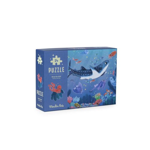 Puzzle phosphorescent Sous la mer MULTICOLORE Moulin Roty