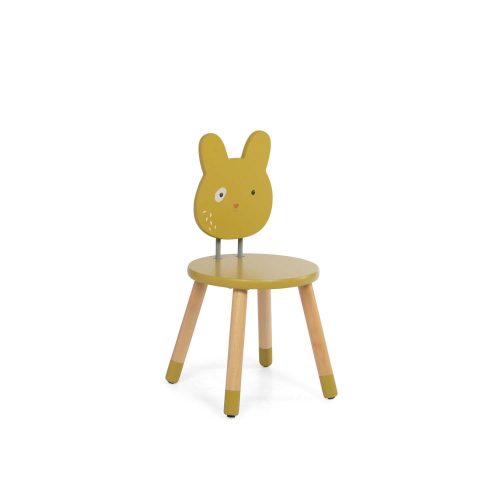 Chaise  Trois petits lapins JAUNE Moulin Roty