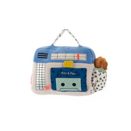 Peluche musical Radio cassette Puce & Pilou MULTICOLORE Moulin Roty