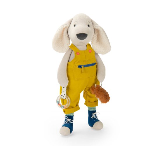 Peluche d'activités Grand chien Puce & Pilou MULTICOLORE Moulin Roty