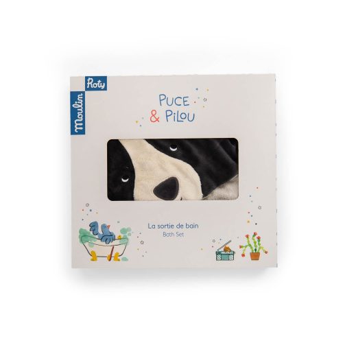 Sortie de bain Puce & Pilou MULTICOLORE Moulin Roty