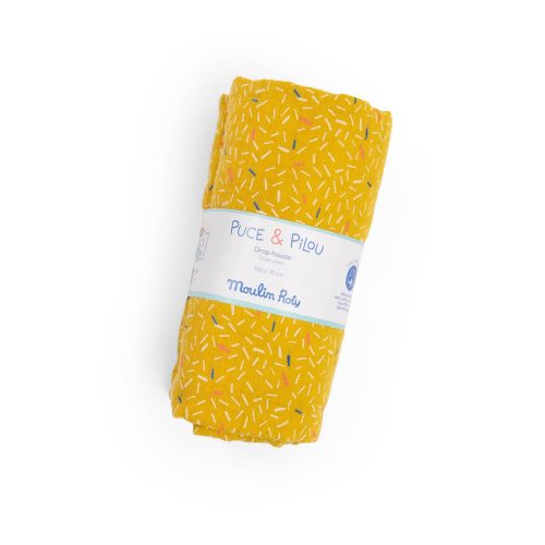 Drap housse lit bébé  Puce & Pilou MULTICOLORE Moulin Roty