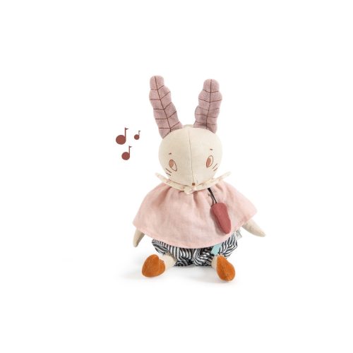 Poupée musique lapin Après la pluie MULTICOLORE Moulin Roty