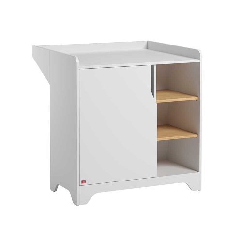 Commode avec plan à langer Leaf BLANC Vox