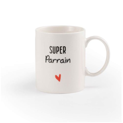 Tasse Super Parrain BLANC Maïka
