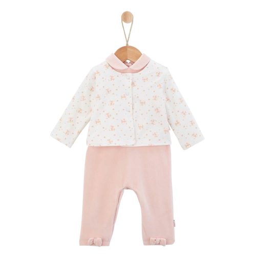 Salopette avec gilet Petit Cocon MULTICOLORE P’tit bisou