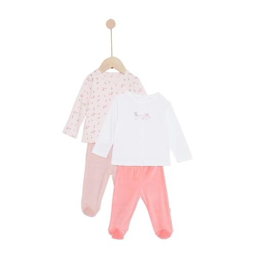 Lot de 2 pyjamas Mes Essentiels BLANC P’tit bisou