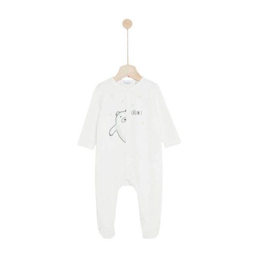 Pyjama velours ourson Milk Caramel BLANC Marèse