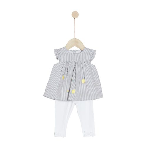 Ensemble tunique avec leggings Sous le citronnier GRIS Marèse