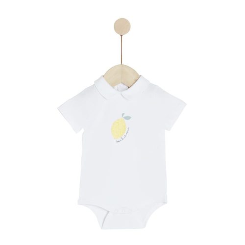 Body manches courtes Sous le citronnier BLANC Marèse