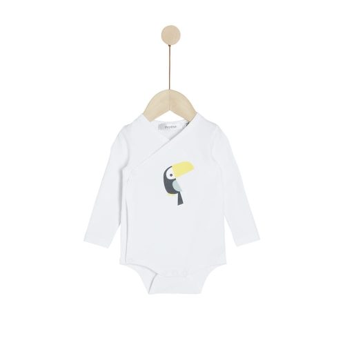 Body manches longues Sous le citronnier BLANC Marèse