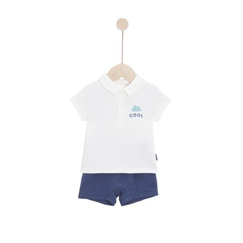 Ensemble Short avec haut Mon petit nuage BLEU P’tit bisou