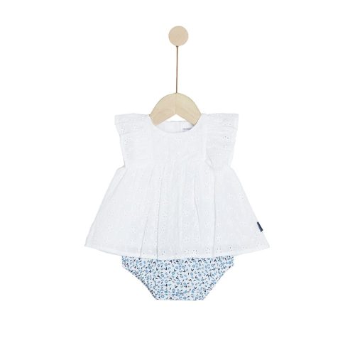 Ensemble tunique avec short Plage BLANC P’tit bisou