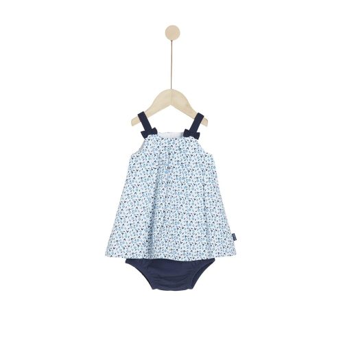 Ensemble robe avec bloomer Plage BLANC P’tit bisou