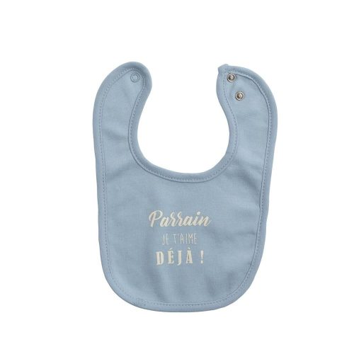 Bavoir annonce parrain  BLEU Maïka