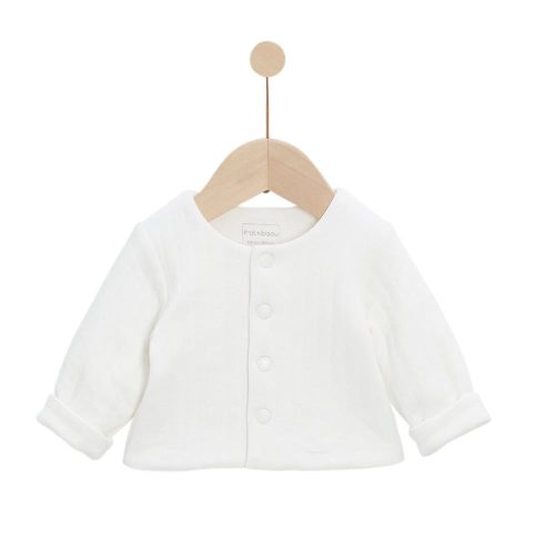 Ensemble Salopette + T-shirt + Veste Mon Trousseau Chaton BLANC P’tit bisou