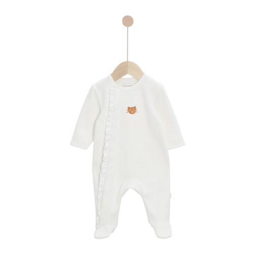 Pyjama Mon Trousseau Chaton Blanc Ecru Poudre BLANC P’tit bisou