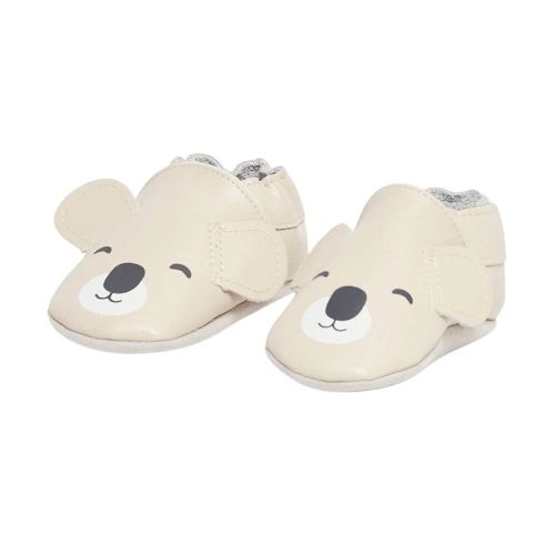 Chaussons Cuir BEIGE P’tit bisou