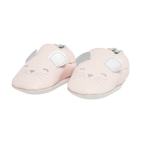 Chaussons Cuir ROSE P’tit bisou