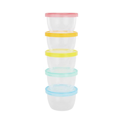 5 pots de conservation Babybowls MULTICOLORE Badabulle