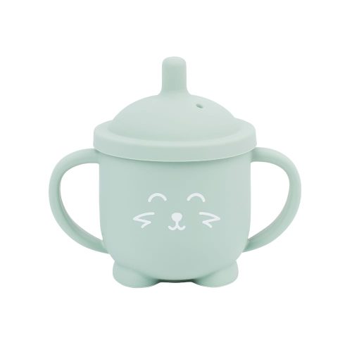 Tasse à paille silicone Isy VERT Babymoov