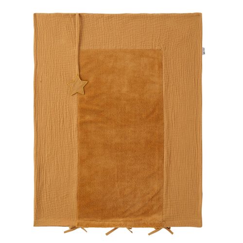 Housse de matelas à langer bambou & gaze Mix & Match MARRON BB&Co